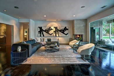 Inspiration for a transitional living room remodel in Los Angeles