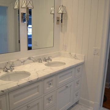 Statuary Marble and Waterworks Bathroom Remodel