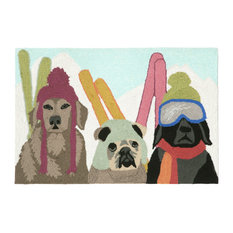 Liora Manne Frontporch Ski Patrol Indoor/Outdoor Rug Multi 2'x3'