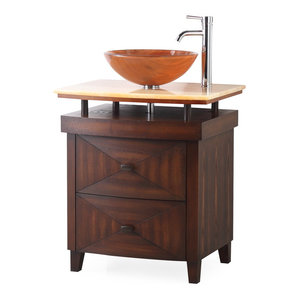 32 Verdana Vessel Sink Small Bathroom Vanity Transitional