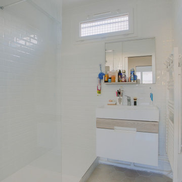Rénovation complète d'un appartement et création d'une verrière coulissante