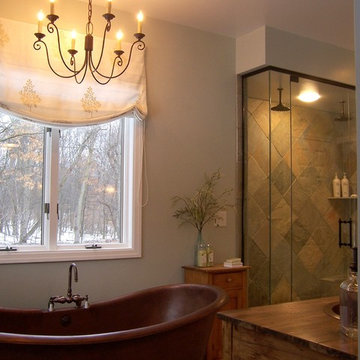 Elegant Rustic Master Bathroom
