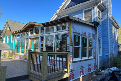 Exterior Sunroom with High-Efficiency Windows