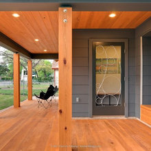 Front door with screen
