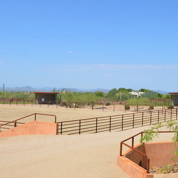Horse barn and facilities on Happy Valley