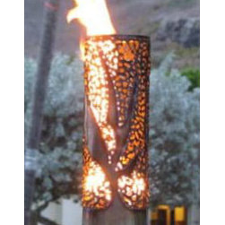 Bird Of Paradise Automated Tiki Torch Kit - Outdoor Torches