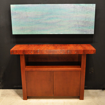 Console Table with Art