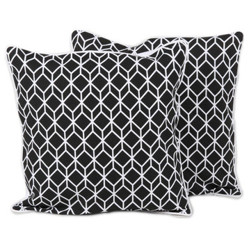 NOVICA Magic Cubes And Cotton Cushion Covers  (Pair)