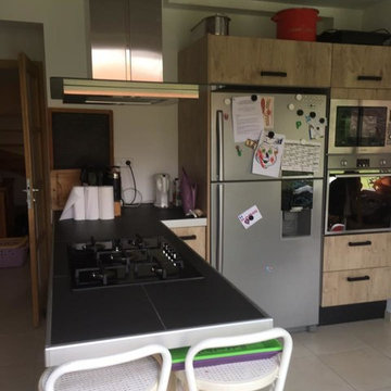 Cuisine en mélaminé bois