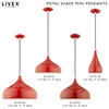 Livex Lighting Shiny Red 1-Light Mini Pendant