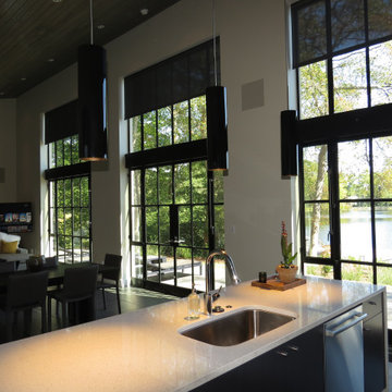Lakeside Getaway Home (Featuring Lutron Motorized Solar Roller Shades)
