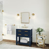 The Nile Bathroom Vanity, Single Sink, 30", Monarch Blue, Freestanding
