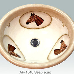 Hand Painted Drop-in Sinks by Atlantis Porcelain Art - Products