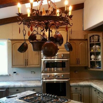 Remodeled Kitchen with Faux Beams