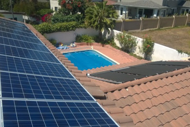 Finished Solar Power and Pool Heating System