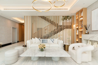 Example of a trendy living room design in Other