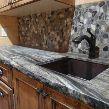 Enigma Leathered Kitchen Granite Countertops