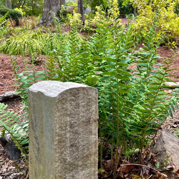 Plinth and fern