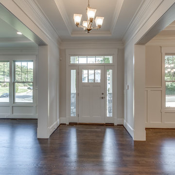 Main Entryway w/Transom and Two(2) Side Lights, Wainscoting Trim on Interior Wal