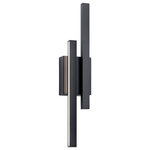 Kichler - Kichler 83702MBK LED Wall Sconce, Matte Black Finish - Kichler 83702MBK LED Wall Sconce, Matte Black Finish Bulbs Included, Number of Bulbs: 2, Max Wattage: 17.00, Bulb Type: LED
