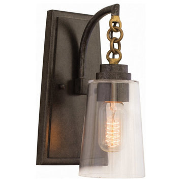 Dillon 6x11in 1 Lt Industrial Sconce by Kalco