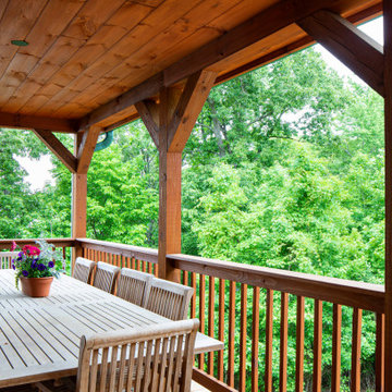 Lake Living Modified Alpine Log Home
