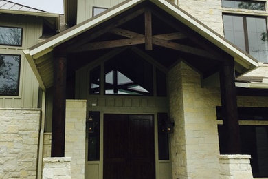 Inspiration for a country entryway remodel in Houston