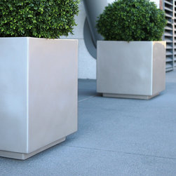 Modern Sidekick Fiberglass Planter - Products