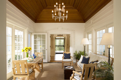 This is an example of a traditional porch design in Minneapolis.