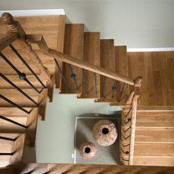 Beautiful Hickory Staircase - Hardwood Flooring