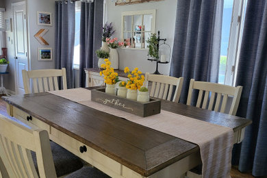 Inspiration for a rustic dining room remodel in Philadelphia