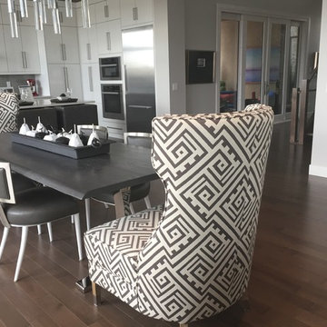 Smoky Grey Hardwood Floor - Dining Room