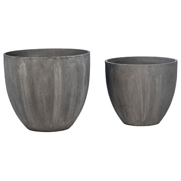 Charcoal Composite Planter Pot Large