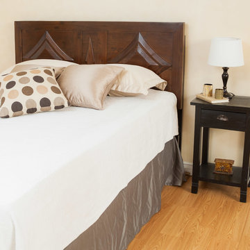 Contemporary Bedroom w/ Headboard