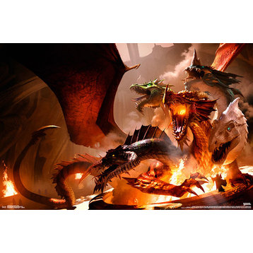 Dungeons and Dragons Tiamat Poster, Premium Unframed