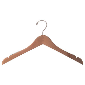Petite Unfinished Jacket Hanger With Non-Slip Shoulder Grips, Box of 100