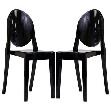 Black Casper Dining Chairs Set of 2