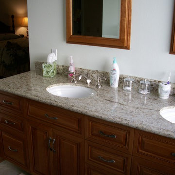Cherry Kitchen and Bathroom Cabinets