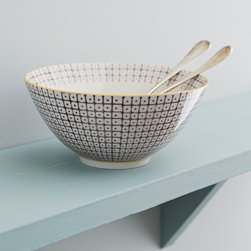 retro large bowl - Salad & Serving Bowls