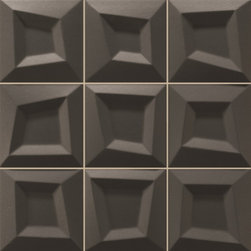 3-Dimensional Feature Tiles - Frame Negro - Mosaic Tiles