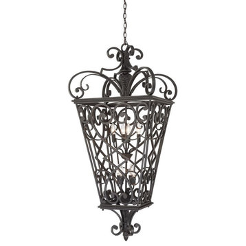 Fort Quinn - 8 Light Extra Large Hanging Lantern - Outdoor Ceiling and Hanging
