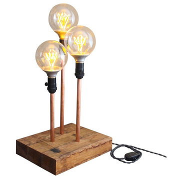 Gilded Trio Lamp