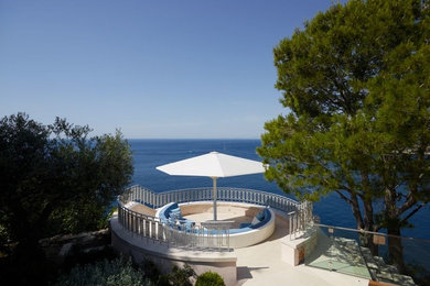 Design ideas for a mediterranean patio in London.