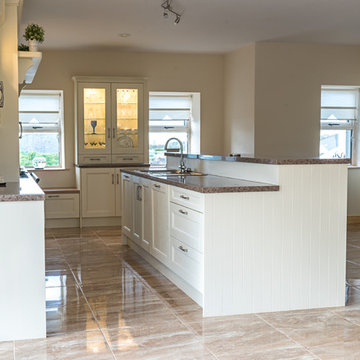 Painted Kitchen with Range Surround