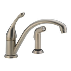 Delta Collins&trade; Single Handle Kitchen Faucet with Spray - Kitchen Faucets