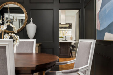Example of a transitional dining room design in Tampa