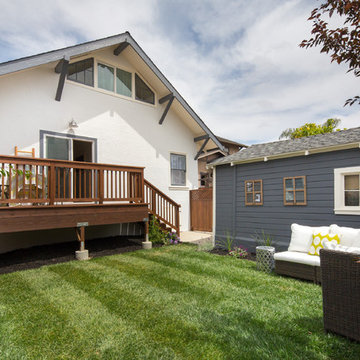 Hamptons-inspired casual/chic restoration of a grand Glenview Craftsman