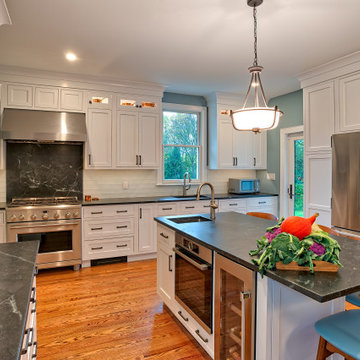 Brighton Cascade and Wabash Beaded Inset Kitchen in Hingham and and Cherry