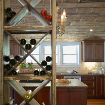 Rustic Cabin Kitchen Renovation Reclaimed Barn wood