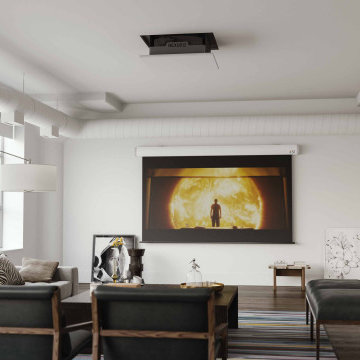 Projector Drops Down From Ceiling
